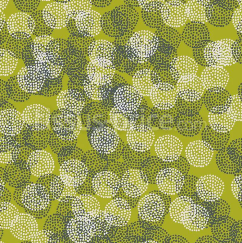 Tissu cercles à pois personnalisé