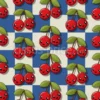 Tissu cerises kawaii et carreaux vichy personnalisé