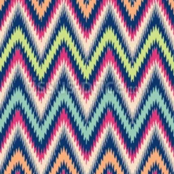 Tissu chevrons ethniques personnalisé