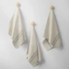 Tissu coton pour torchon rayure grise