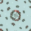 Tissu couronne meow christmas personnalisé