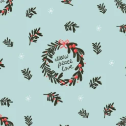 Tissu couronne meow christmas personnalisé