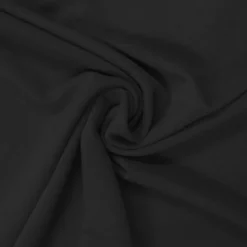 Tissu crêpe satiné noir