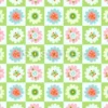 Tissu Damier de fleurs personnalisé