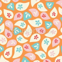 Tissu design végétal organique personnalisé