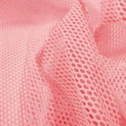 Tissu filet mesh rose bonbon en coton bio