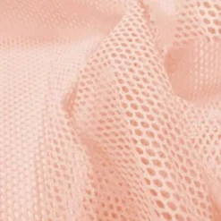 Tissu filet mesh rose dragée en coton bio