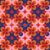 Tissu Fleurs rétro des années 60 personnalisé