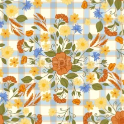 Tissu Fleurs sauvages Cottagecore personnalisé