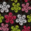 Tissu fleurs spirales personnalisé