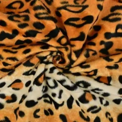 Tissu fourrure Velboa léopard