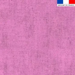Tissu imperméable aspect lin lilas