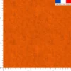 Tissu imperméable aspect lin orange