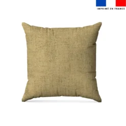 Tissu imperméable aspect lin vanille