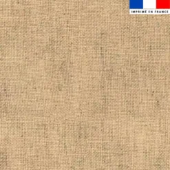 Tissu imperméable aspect lin vanille