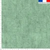 Tissu imperméable aspect lin vert pastel