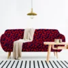 Tissu imperméable bleu motif grand coquelicot