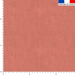 Tissu imperméable corail aspect lin