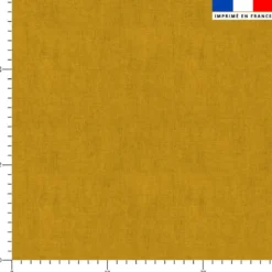 Tissu imperméable curry aspect lin