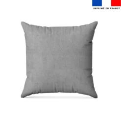 Tissu imperméable gris perle aspect lin