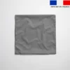 Tissu imperméable gris souris aspect lin