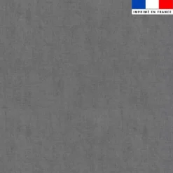 Tissu imperméable gris souris aspect lin