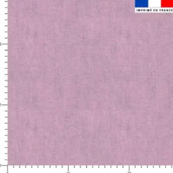 Tissu imperméable mauve aspect lin