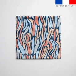 Tissu imperméable motif abstrait Santorin