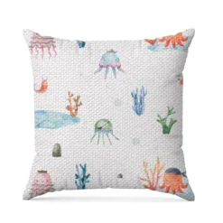 Tissu imperméable motif animaux marins pirates