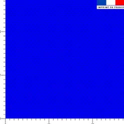 Tissu imperméable motif aspect tissé uni bleu