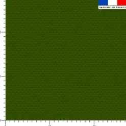 Tissu imperméable motif aspect tissé uni vert foncé