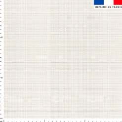 Tissu imperméable motif chiné aspect lin écru