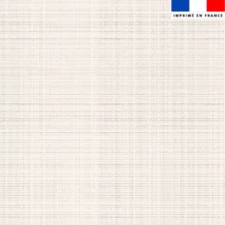 Tissu imperméable motif chiné aspect lin écru