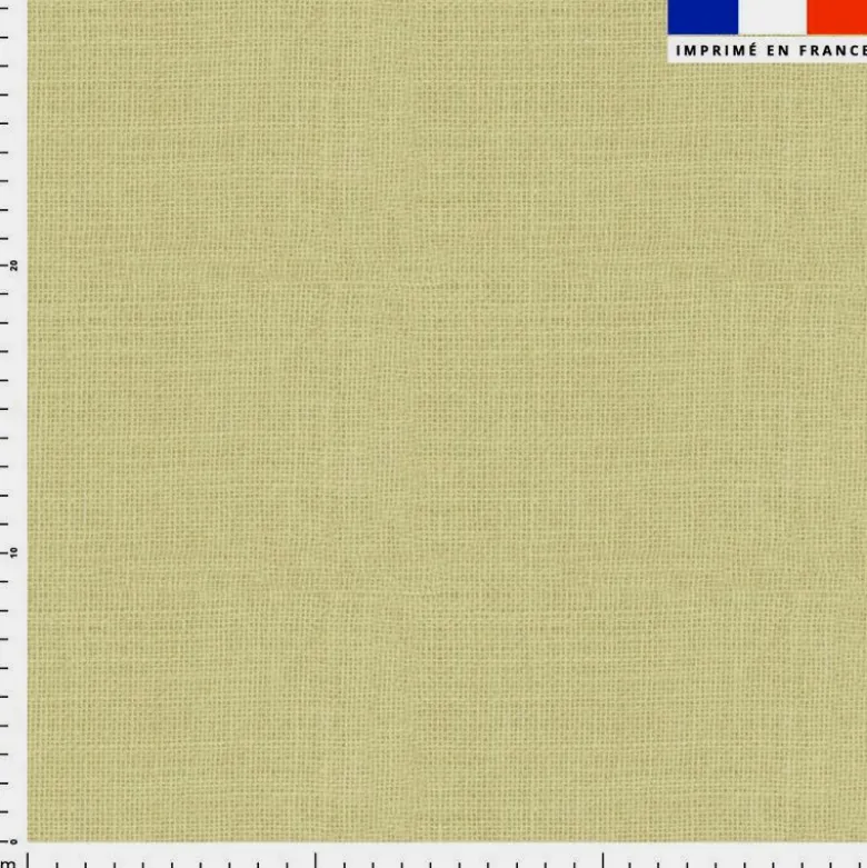 Tissu imperméable motif chiné aspect lin beige