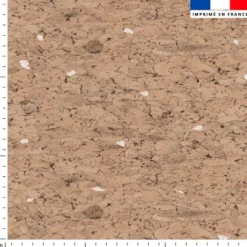 Tissu imperméable motif effet texture liège