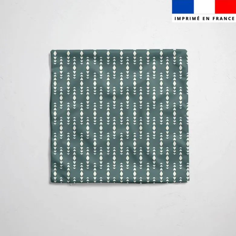 Tissu imperméable motif flèche triangulaire ethnique Zanzibar