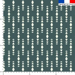 Tissu imperméable motif flèche triangulaire ethnique Zanzibar