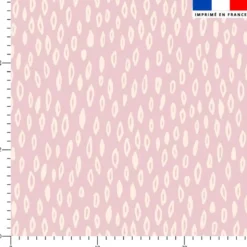 Tissu imperméable motif losange abstrait fond rose