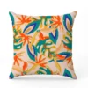 Tissu imperméable motif palme et plante exotique