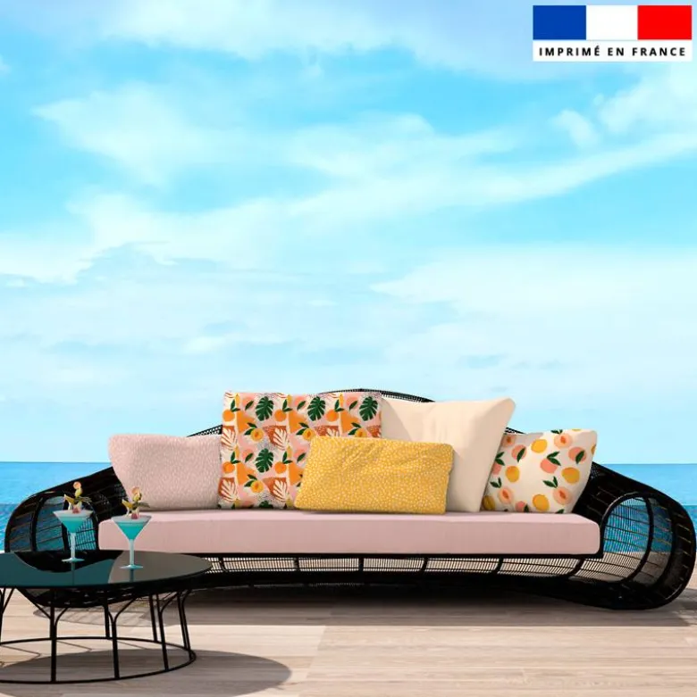 Tissu imperméable motif pêche