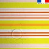 Tissu imperméable motif rayures horizontales jaune et orange