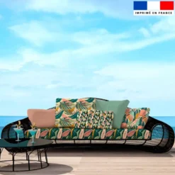 Tissu imperméable motif tacheté abstrait