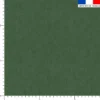 Tissu imperméable vert forêt aspect lin