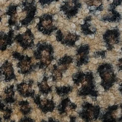 Tissu lainage bouclette motif léopard