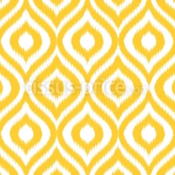 Tissu losanges ikat ethnique personnalisé
