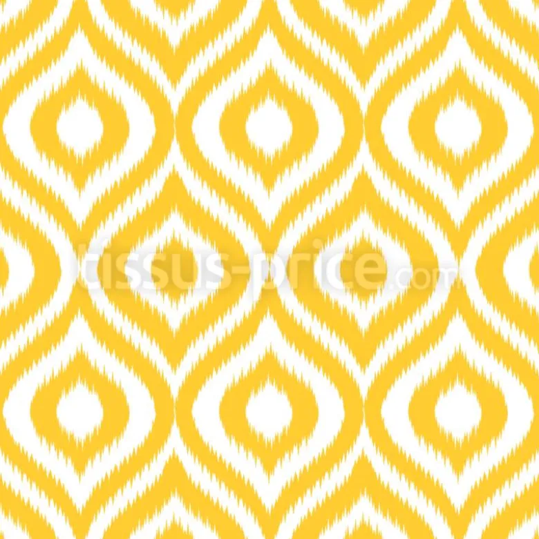 Tissu losanges ikat ethnique personnalisé