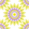 Tissu mandala pointilliste personnalisé