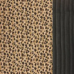 Tissu matelassé réversible motif léopard