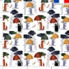 Tissu minky imprimé animaux sous la pluie