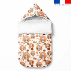 Tissu minky imprimé loutre aquarelle